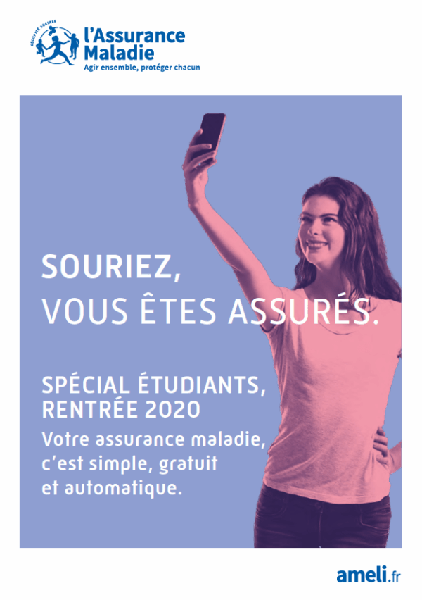 Flyer information accès aux droits étudiants français