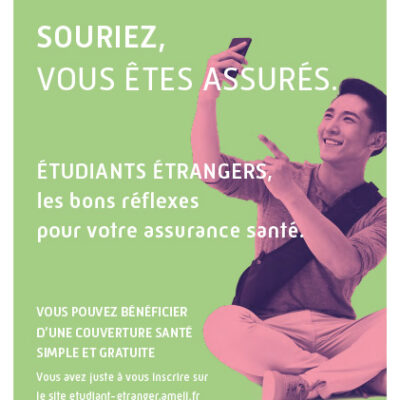 Flyer information accès aux droits étudiants étrangers – FR
