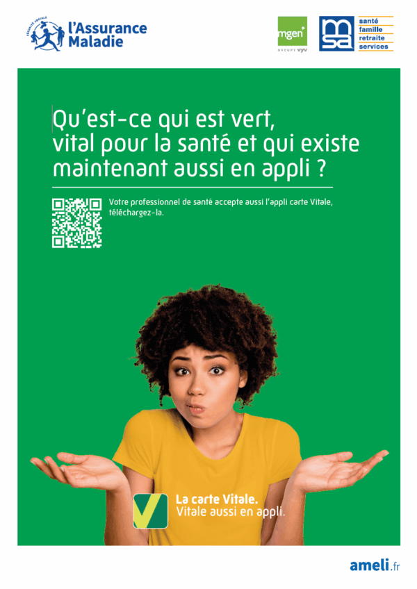 Affiche appli carte Vitale