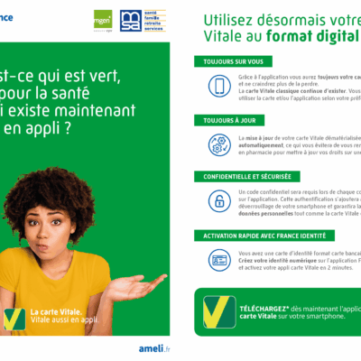 Flyer appli carte Vitale