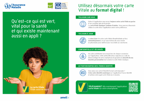 Flyer appli carte Vitale