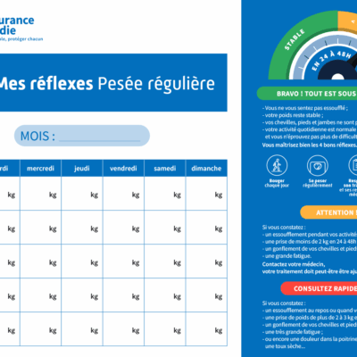 Outil Insuffisance cardiaque « Prise de poids mes réflexes »