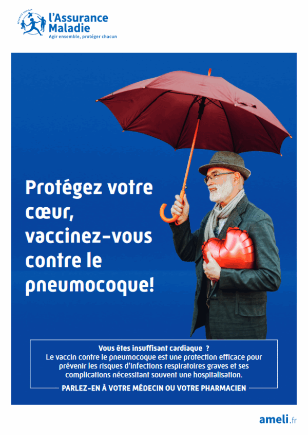 Affiche Insuffisance cardiaque "Protégez votre cœur"