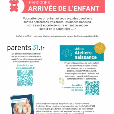 Flyer parcours « Arrivée de l’enfant »