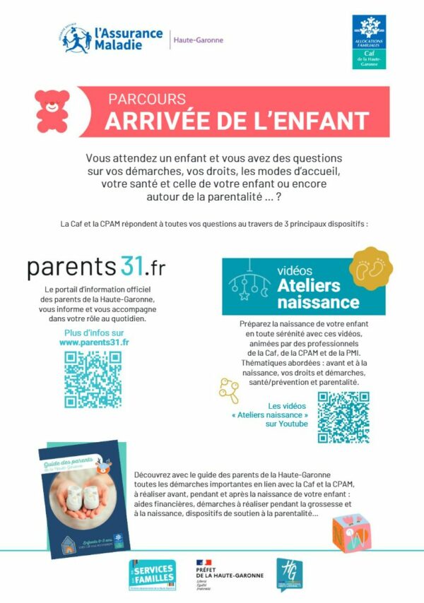 Flyer parcours "Arrivée de l’enfant"