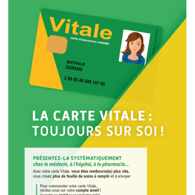 Affiche « La carte Vitale : Toujours sur soi »