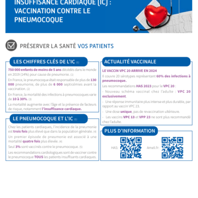 Mémo Insuffisance cardiaque « Vaccination contre le pneumocoque »